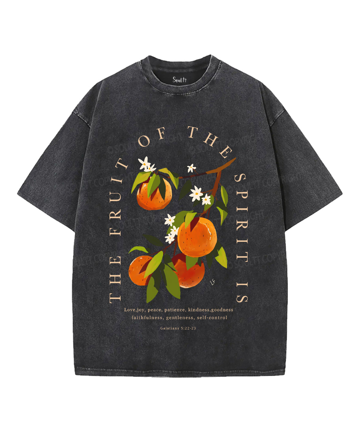 Fruit Of The God Unisex Washed Christian T-shirt