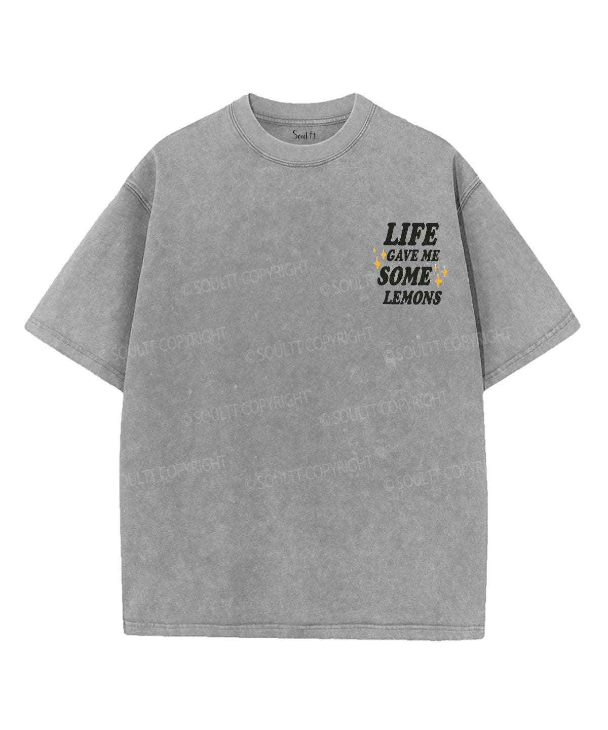 Life Gave Me Some Lemons Double Sided Unisex Washed Christian T-shirt