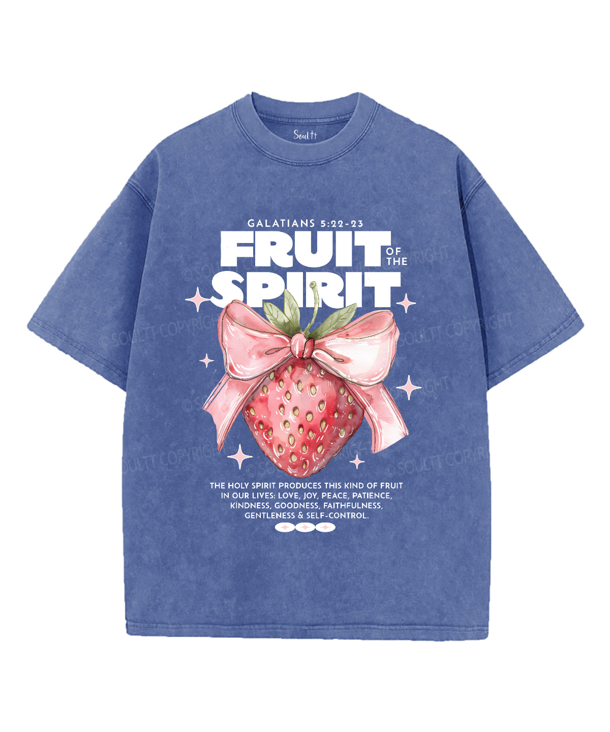 Fruit Of The Spirit Unisex Washed Christian T-shirt