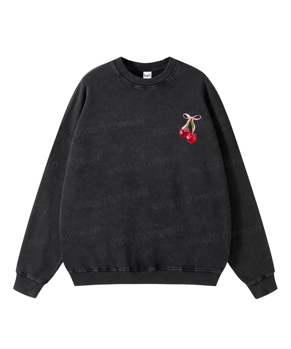 Fruit Of The Spirit Double Sided Washed Christian Sweatshirt