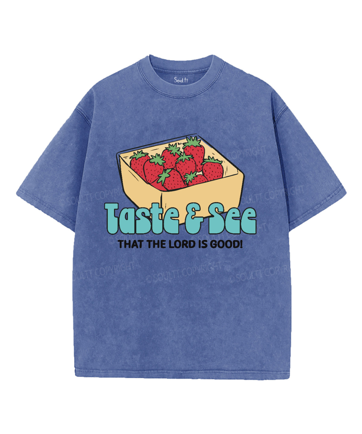 The Lord Is Good Washed Christian T-shirt