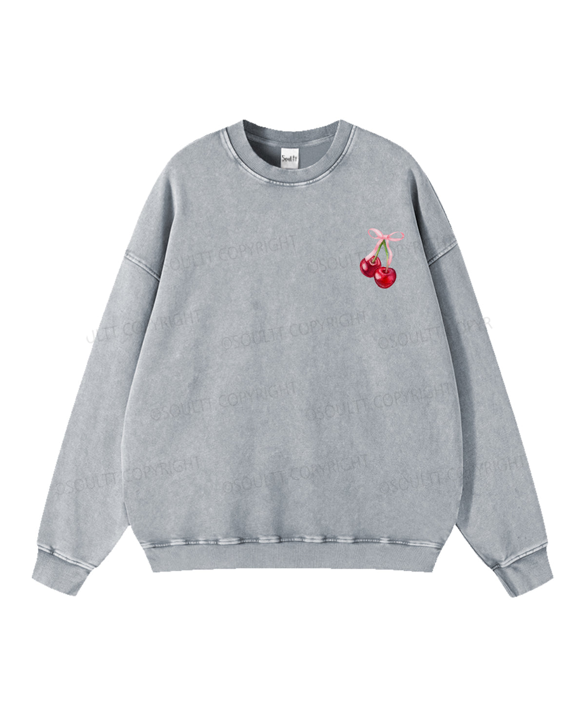 Fruit Of The Spirit Double Sided Washed Christian Sweatshirt
