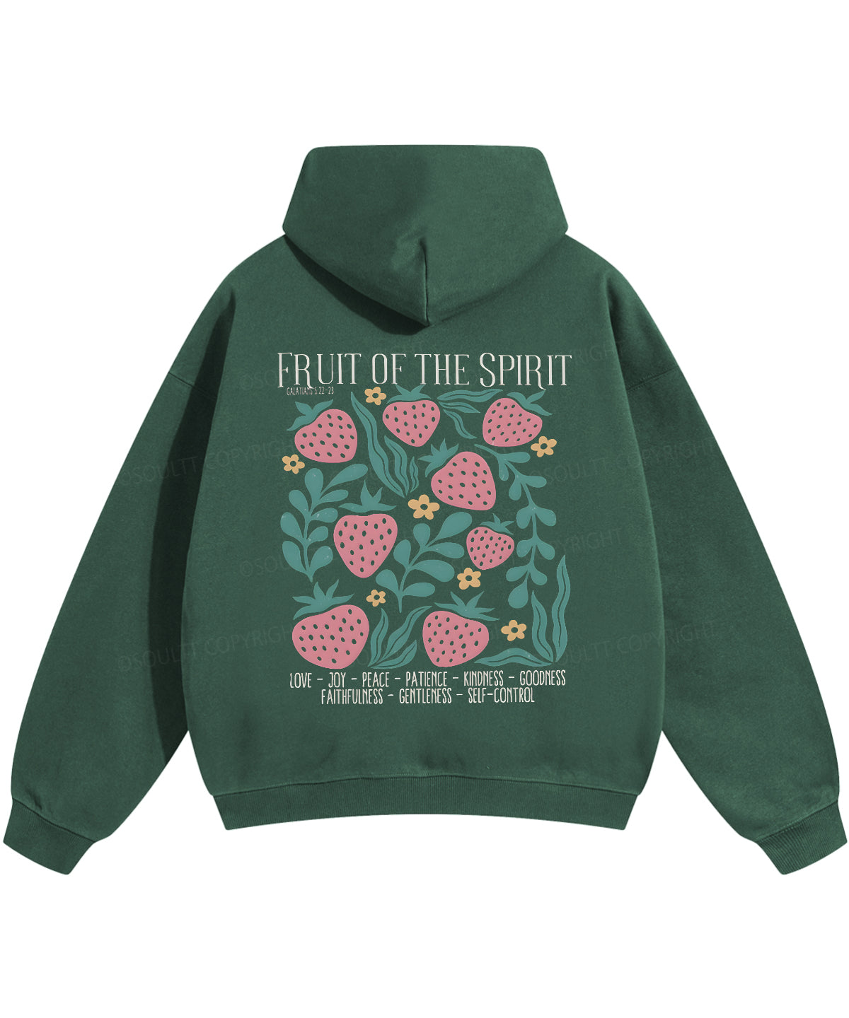 Fruit Of The Spirit Double Sided Christian Hoodie