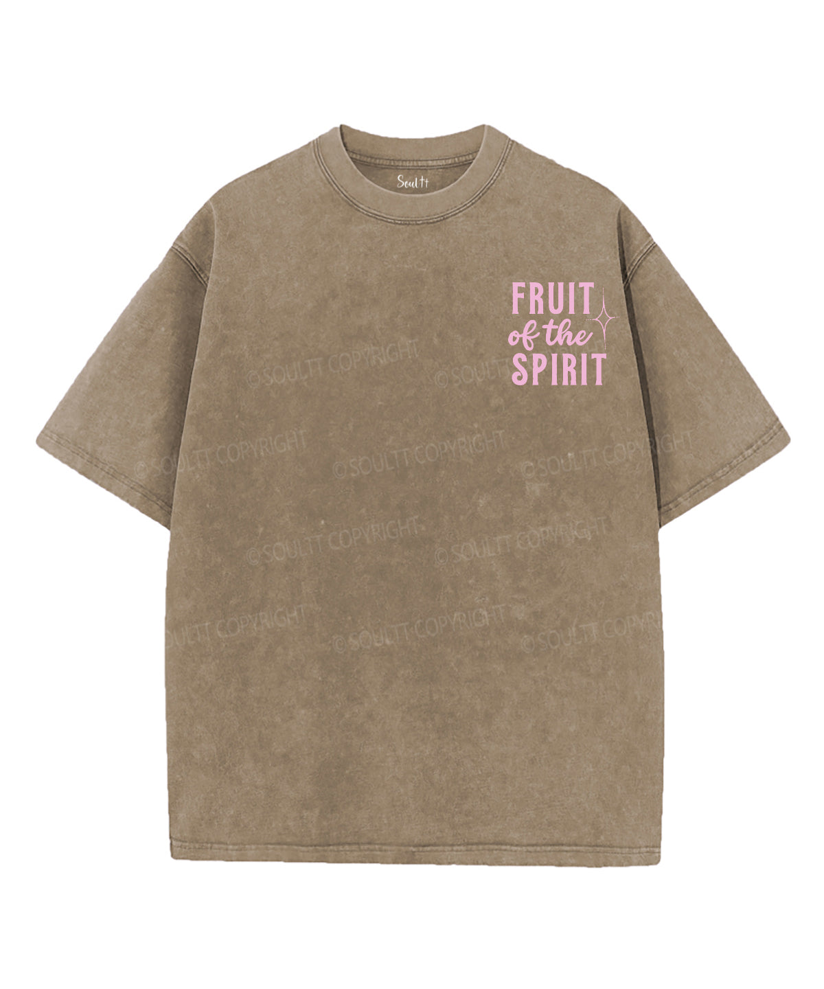 Fruit Of The Spirit Double Sided Unisex Washed Christian T-shirt