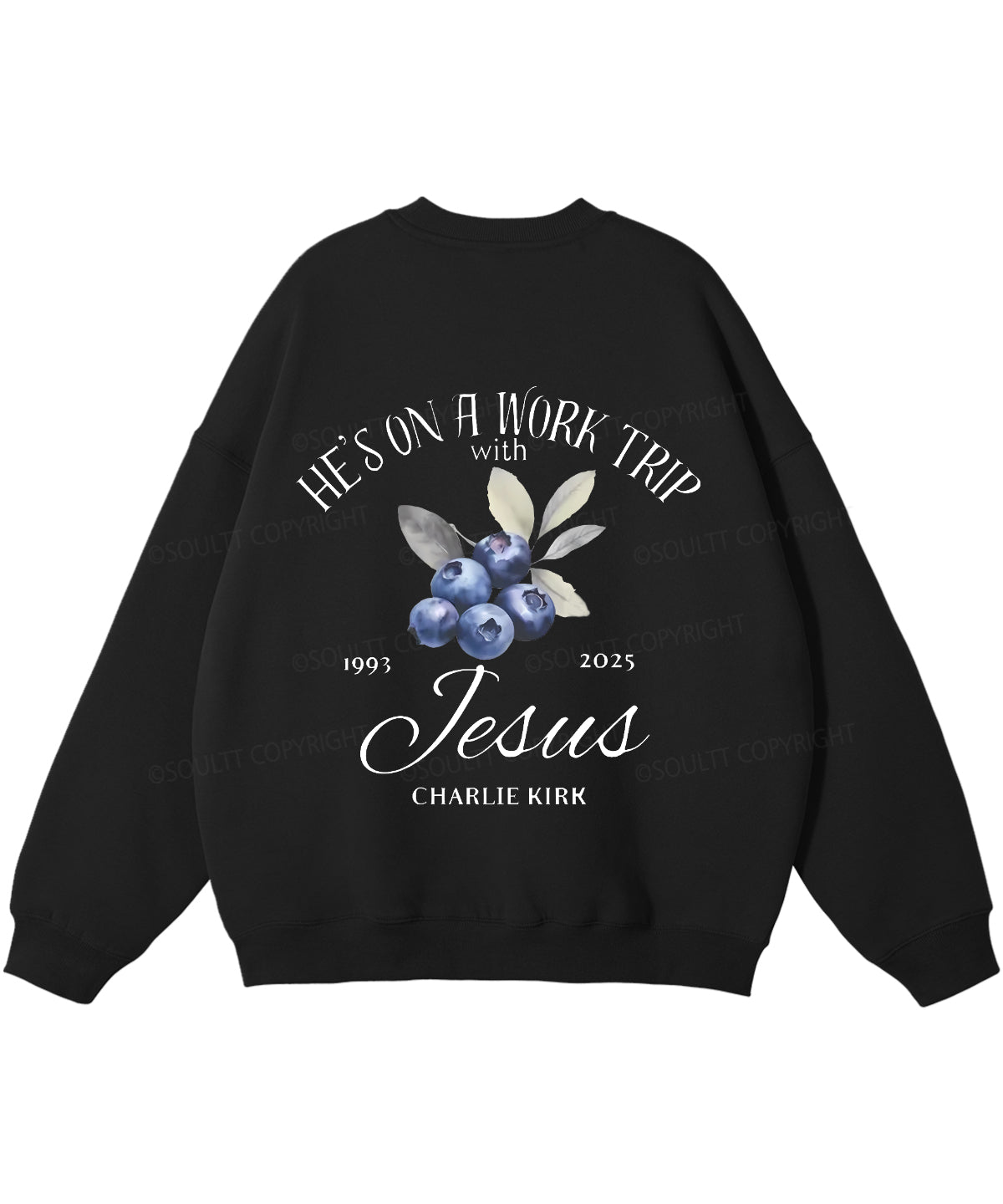 He's On A Work Trip Double Sided Christian Sweatshirt