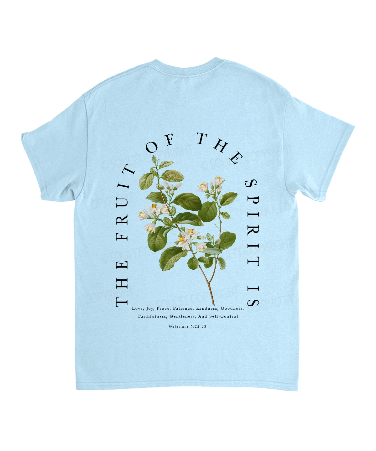 Fruit Of The Spirit Double Sided Unisex Cotton Christian T-Shirt