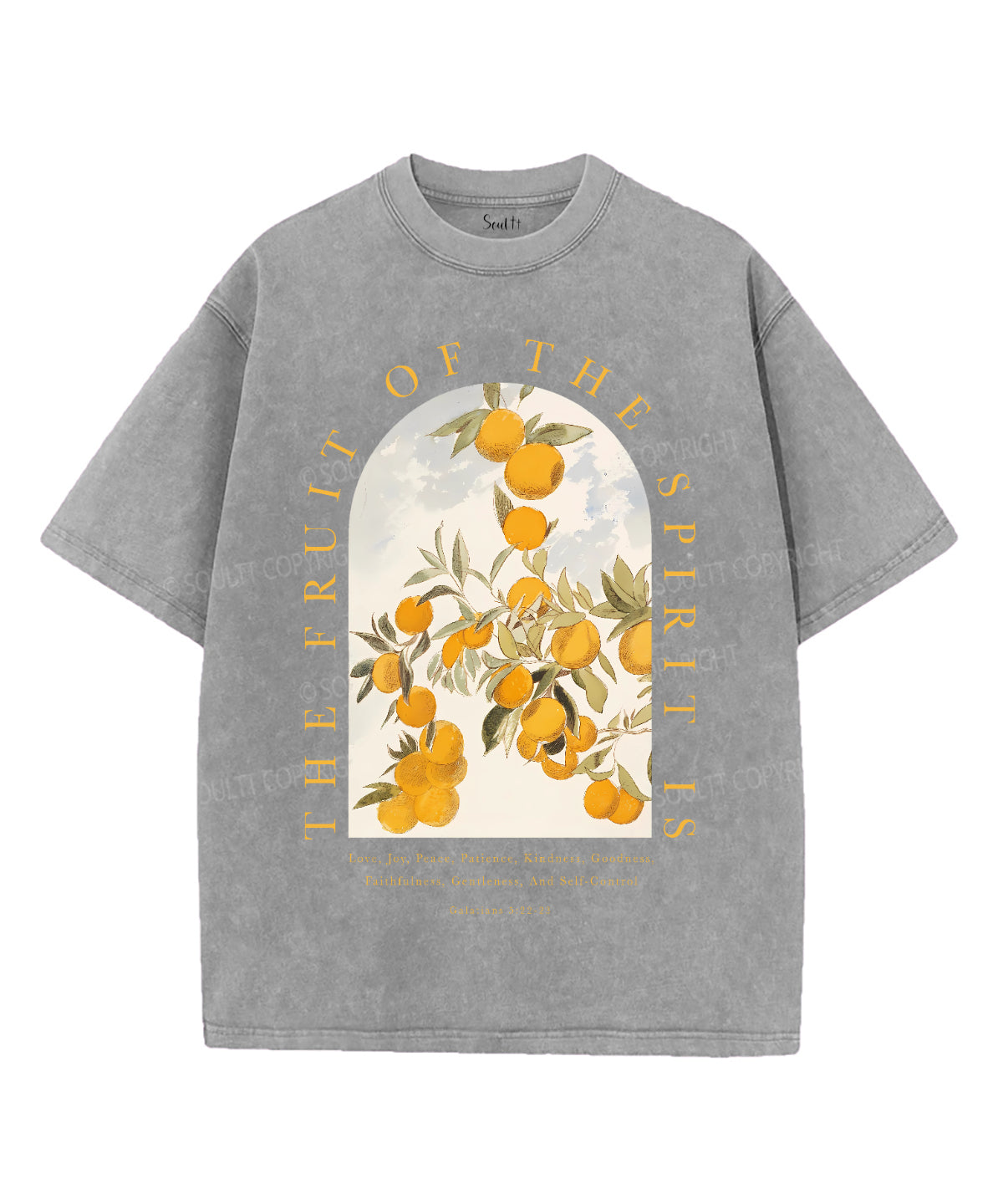 The Fruit Of The Spirit Unisex Washed Christian T-shirt