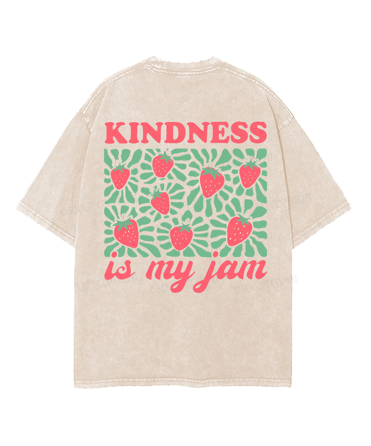Kindness Is My Jam Double Sided Unisex Washed Christian T-shirt