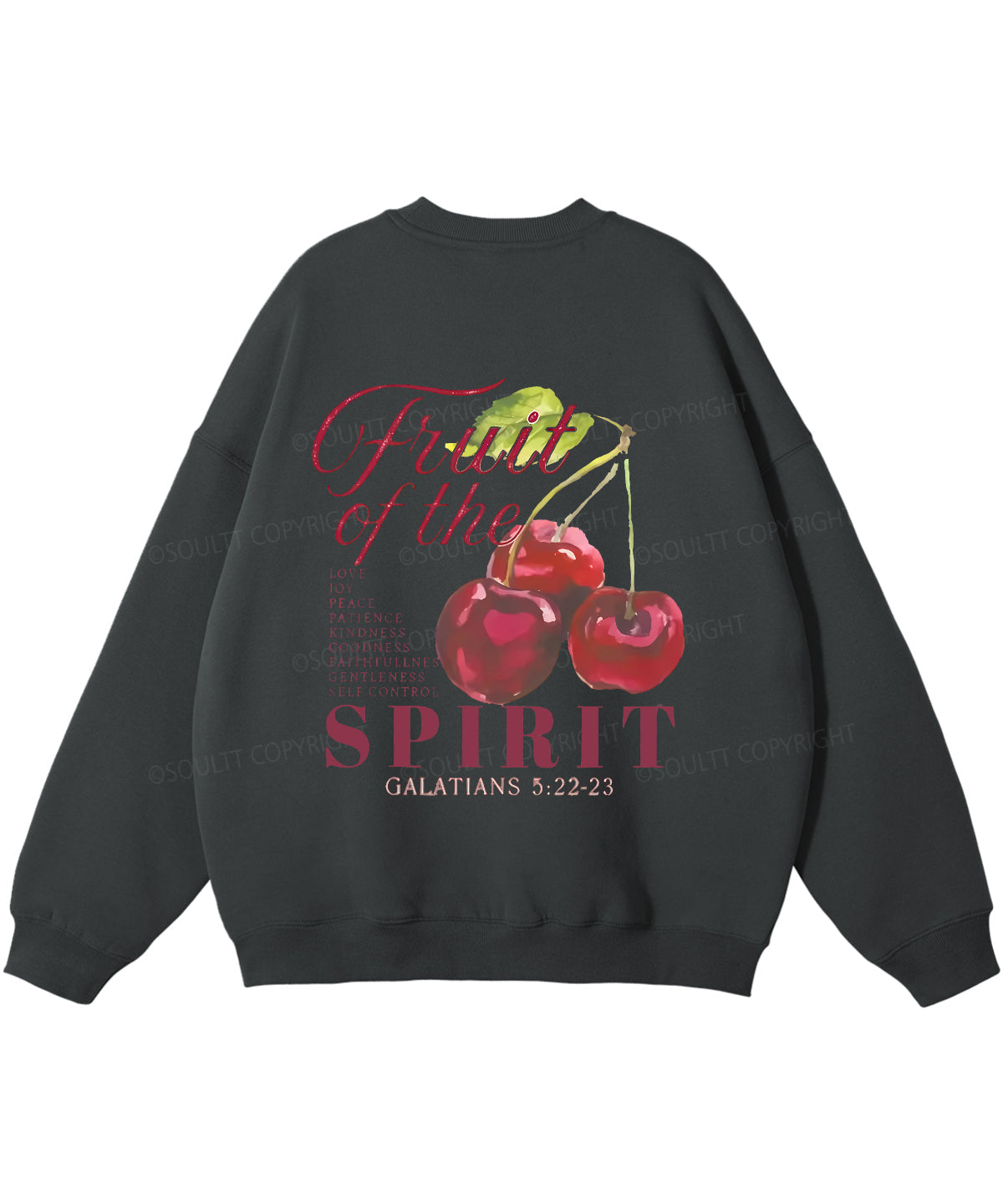 Fruit Of The Spirit Double Sided Christian Sweatshirt