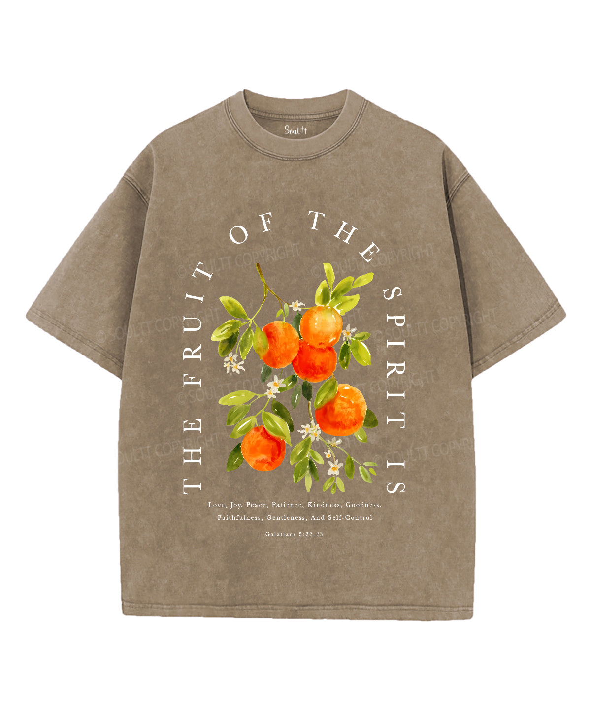 Fruit Of The Spirit Unisex Washed Christian T-shirt
