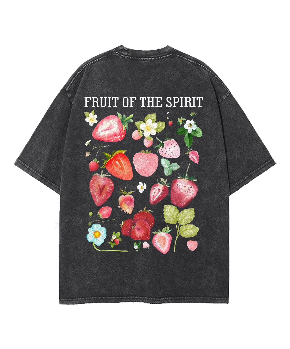 Fruit Of The Spirit Double Sided Unisex Washed Christian T-shirt