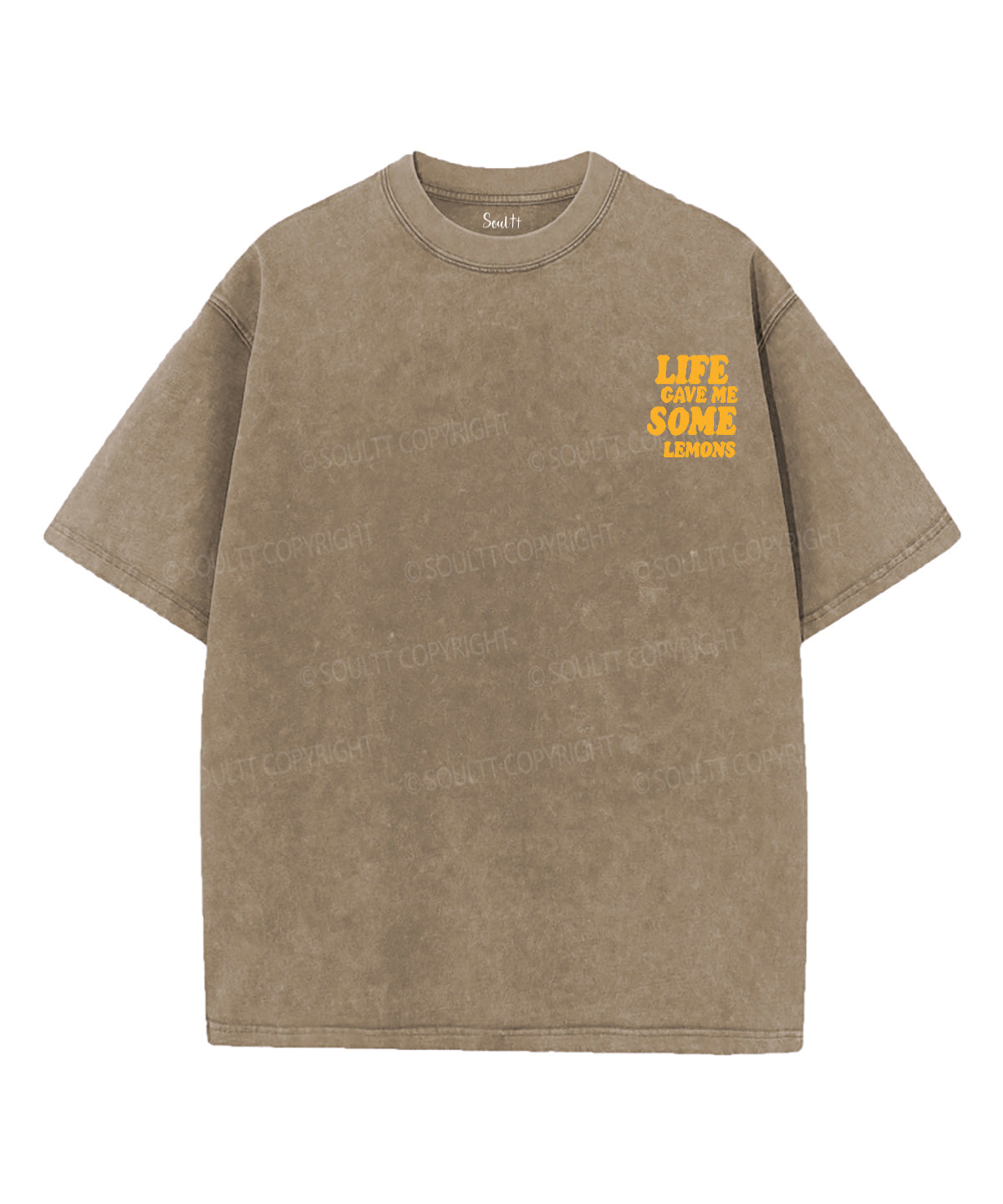 Life Gave Me Some Lemons Double Sided Unisex Washed Christian T-shirt