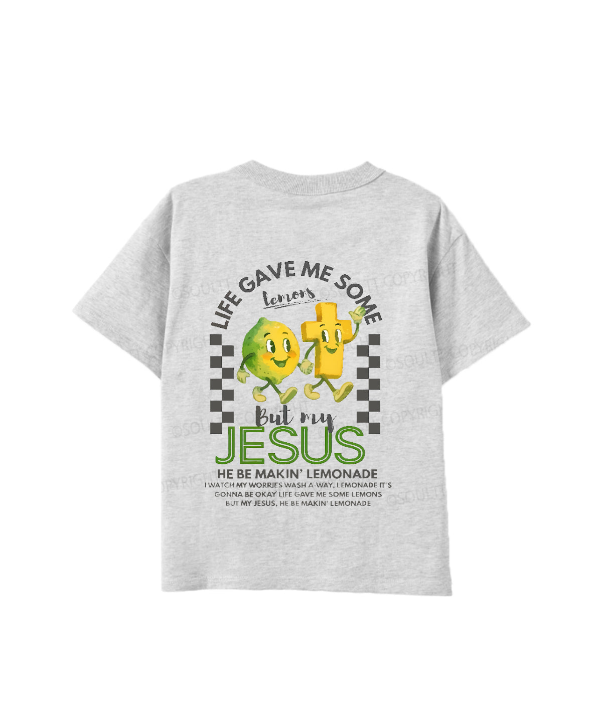 Kids Life Gave Me Some Lemons Double Sided Cotton Christian T-shirt