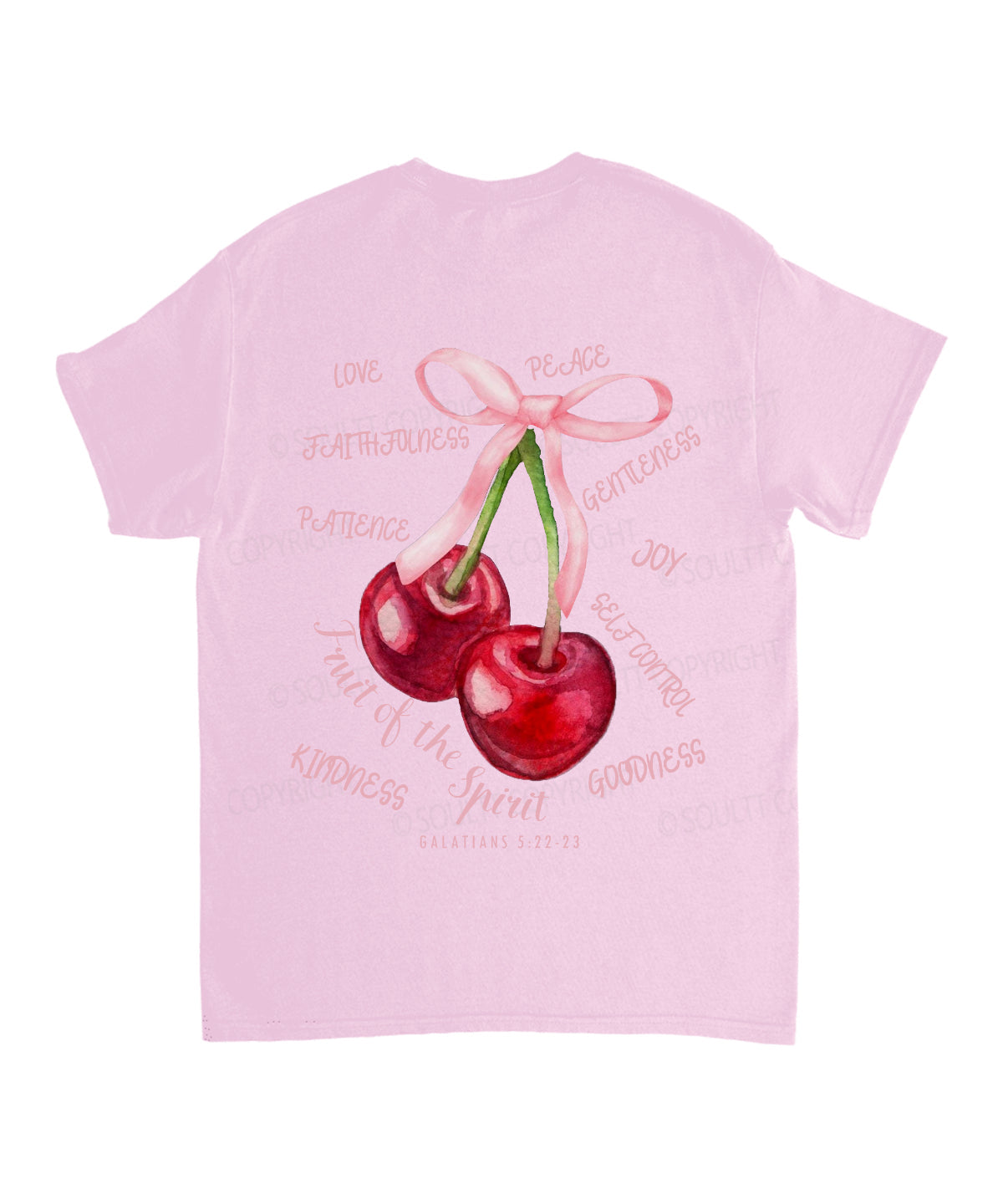 Fruit Of The Spirit Double Sided Unisex Cotton Christian T-Shirt