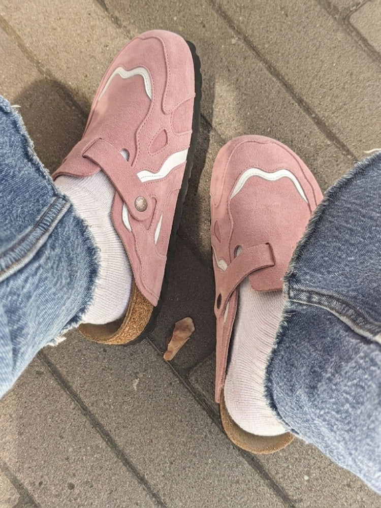 Wavey Clogs - Dusty Pink