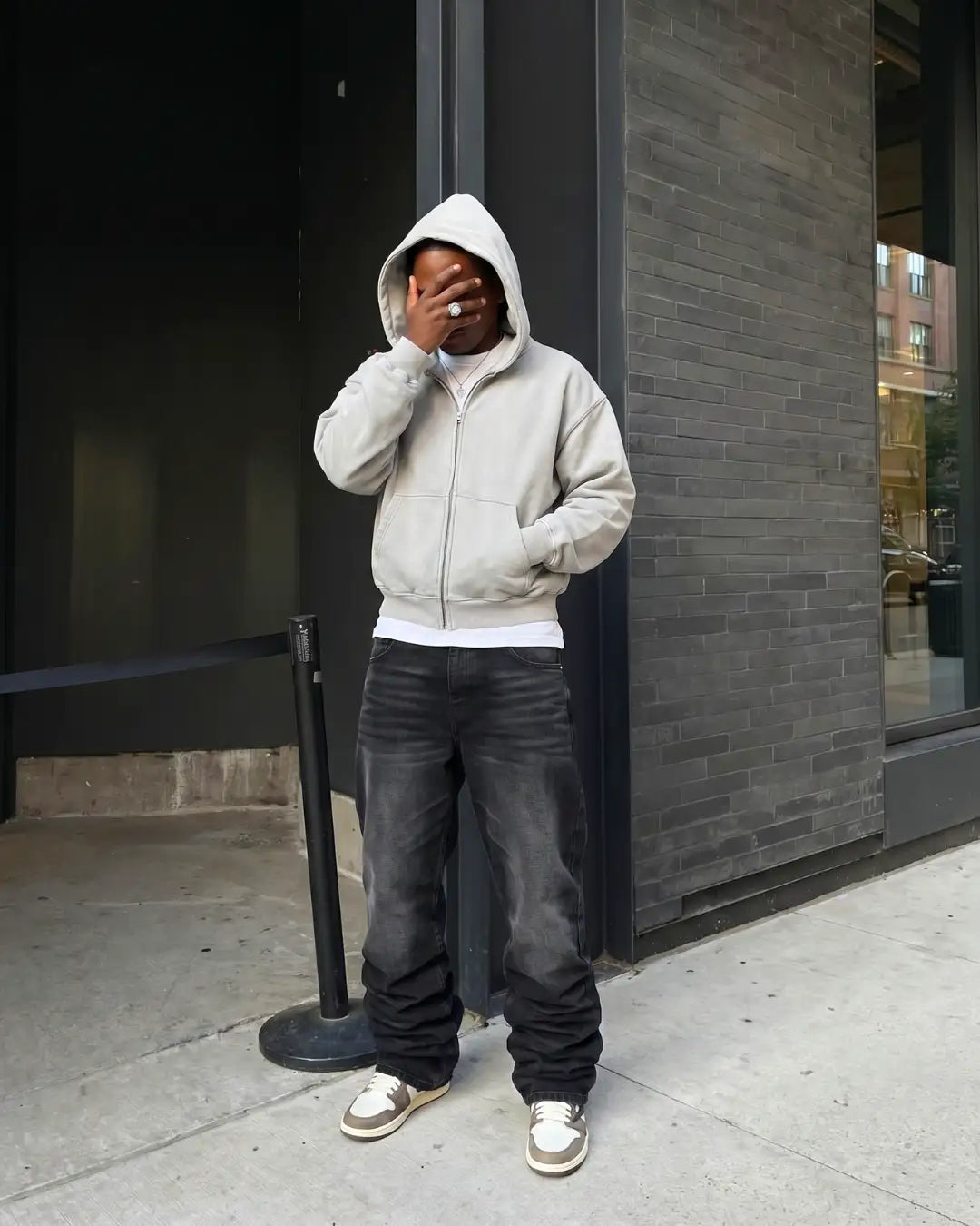 Mondial Washed Zip Hoodie