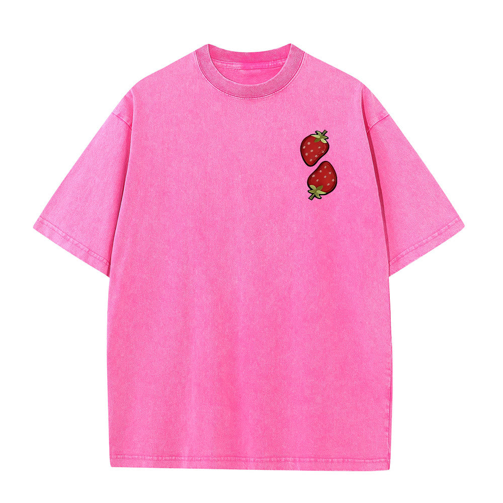 Christianartworkshop Fruit Of The Spirit Double Sided Unisex Washed T-shirt