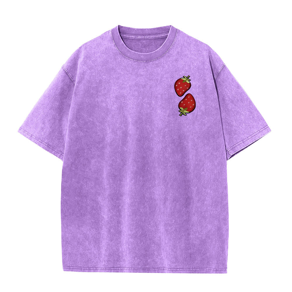 Christianartworkshop Fruit Of The Spirit Double Sided Unisex Washed T-shirt