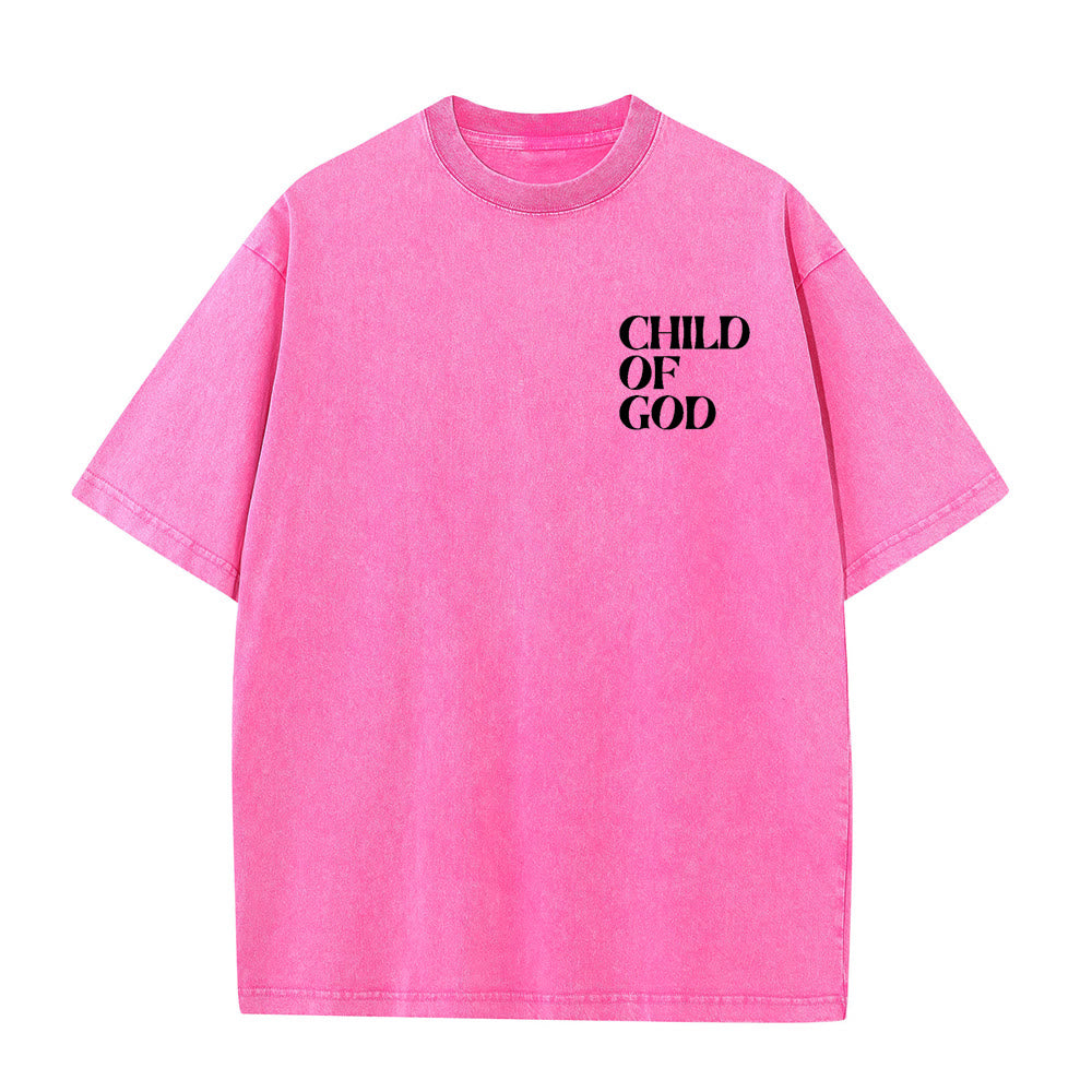 Christianartworkshop Child of God Graphic Unisex Washed T-Shirt
