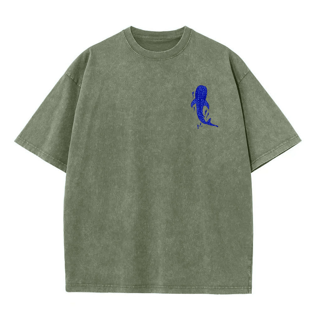 Christianartworkshop I Will Be With You Double Sided Unisex Washed T-shirt