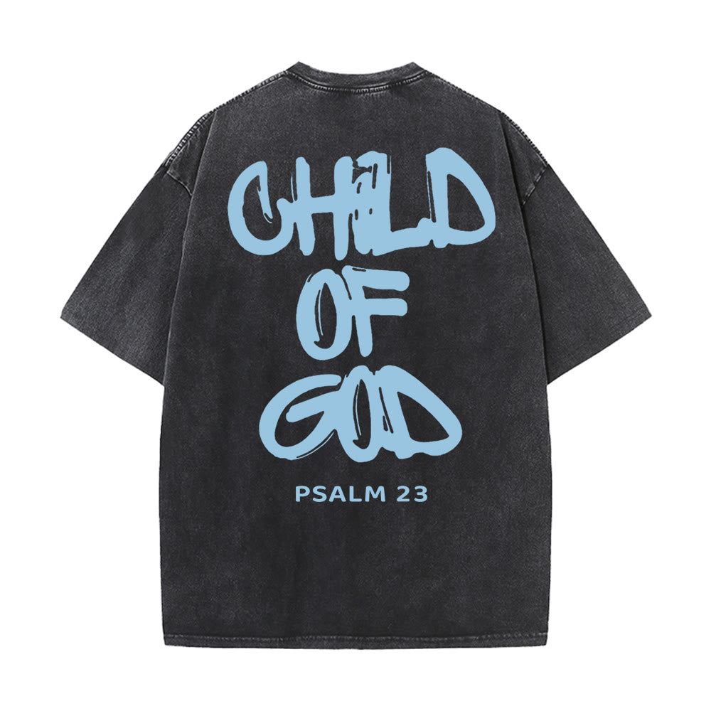 Christianartworkshop "CHILD OF GOD" Adult Washed T-Shirt