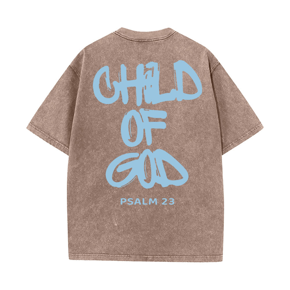 Christianartworkshop "CHILD OF GOD" Adult Washed T-Shirt
