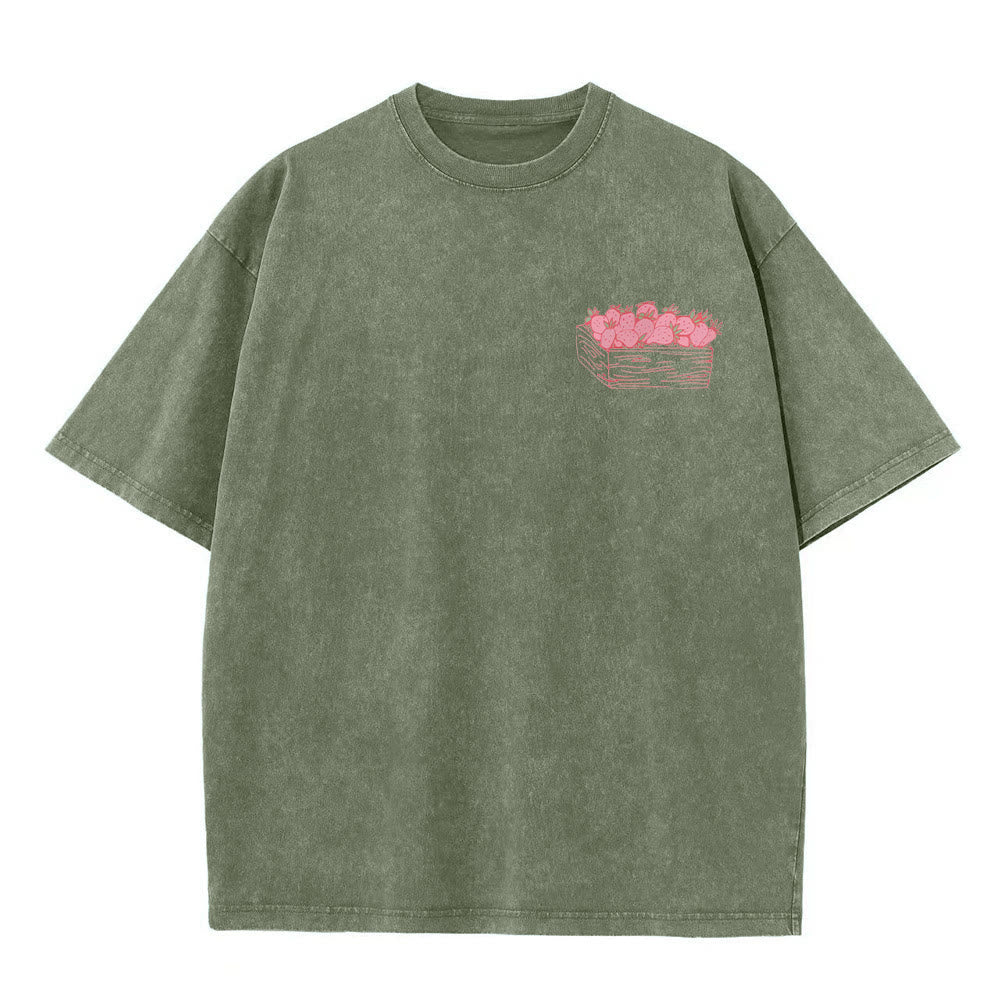 Christianartworkshop Fruit Of The Spirit Unisex Washed T-Shirt
