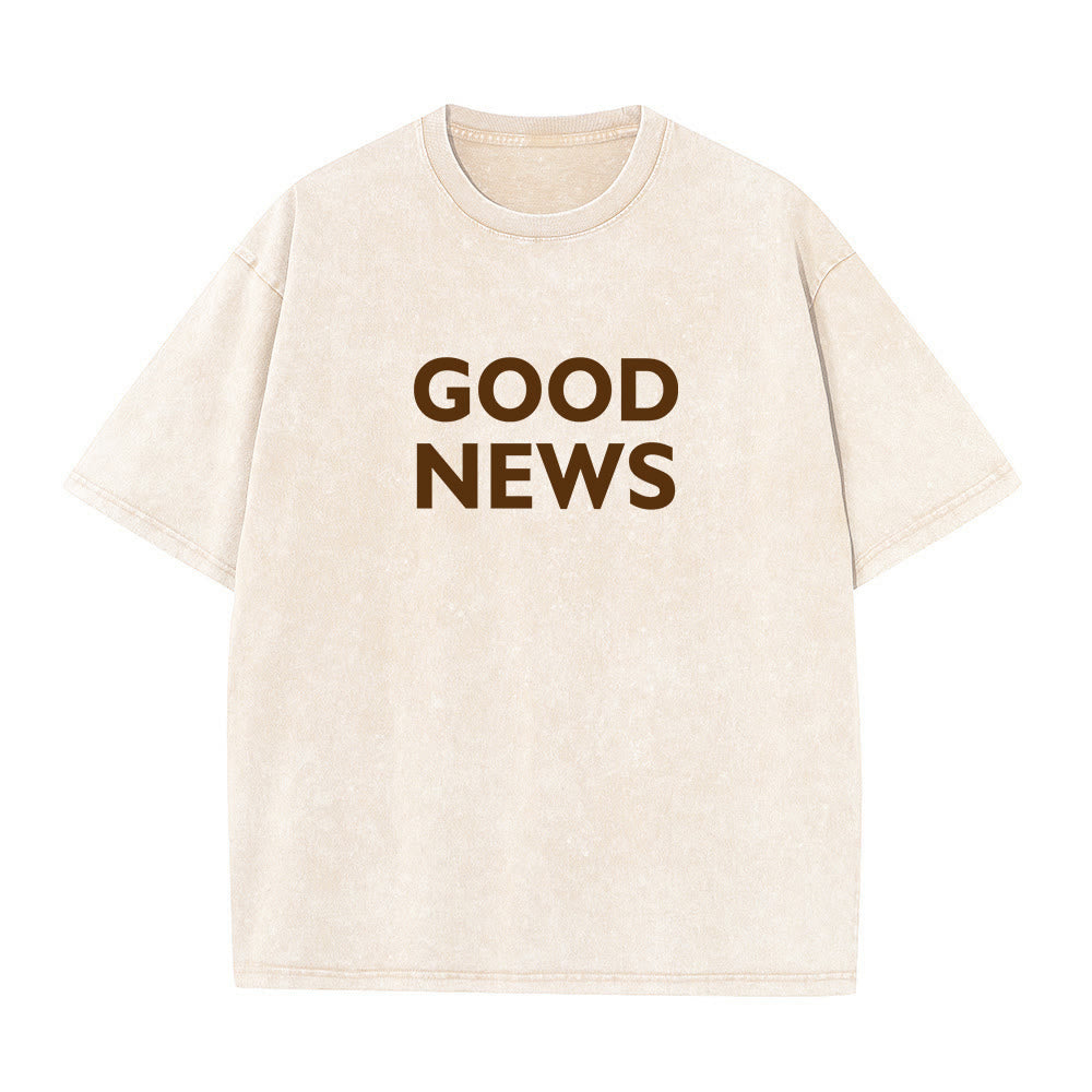 Christianartworkshop "For God So Loved the World" Unisex Washed T-Shirt