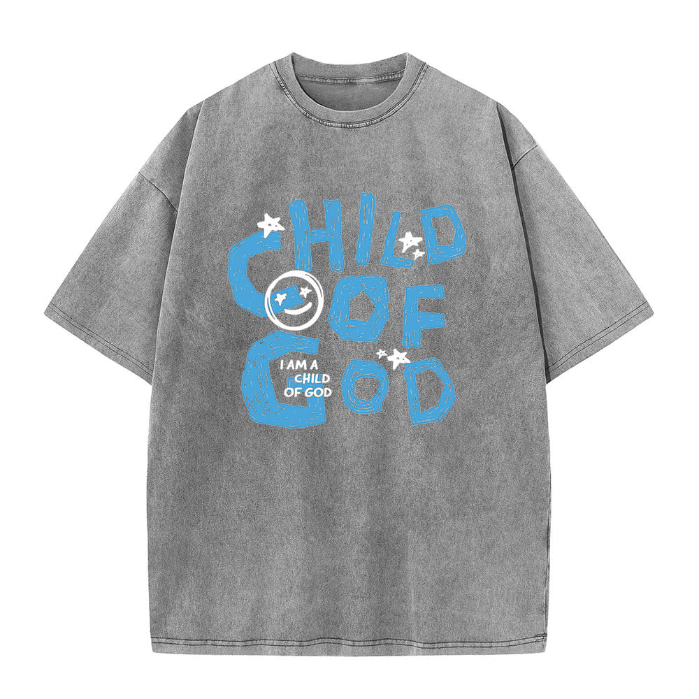 Christianartworkshop Child of God Unisex Washed T-Shirt