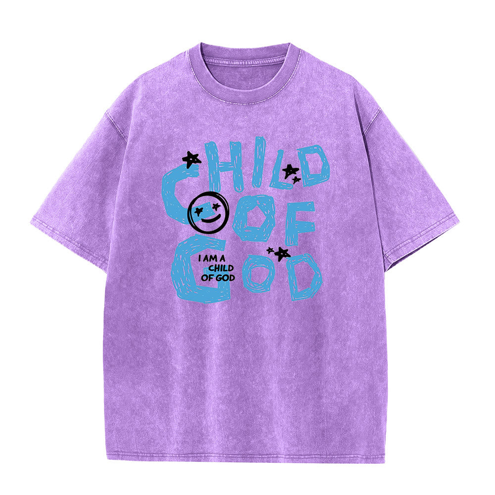 Christianartworkshop Child of God Unisex Washed T-Shirt