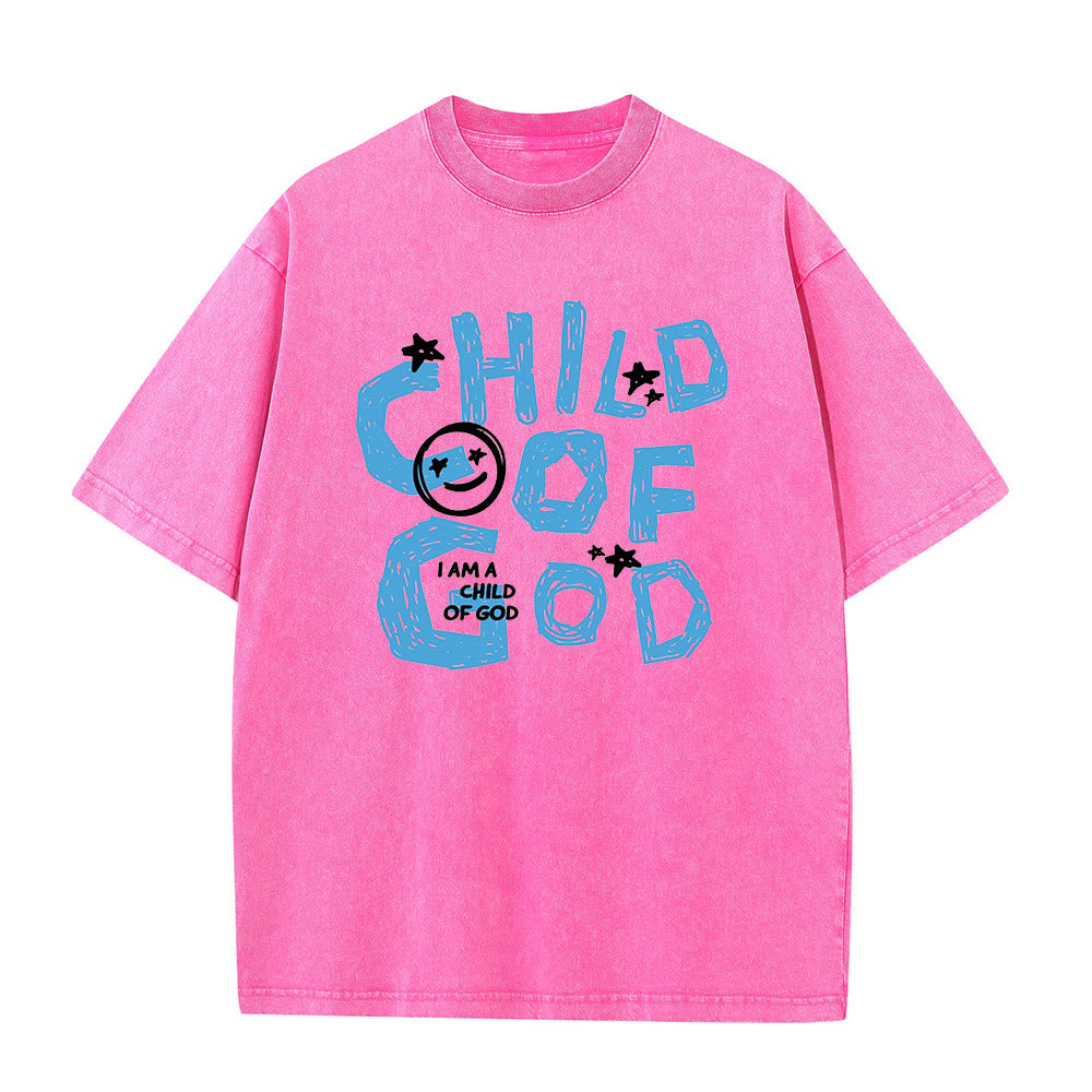 Christianartworkshop Child of God Unisex Washed T-Shirt
