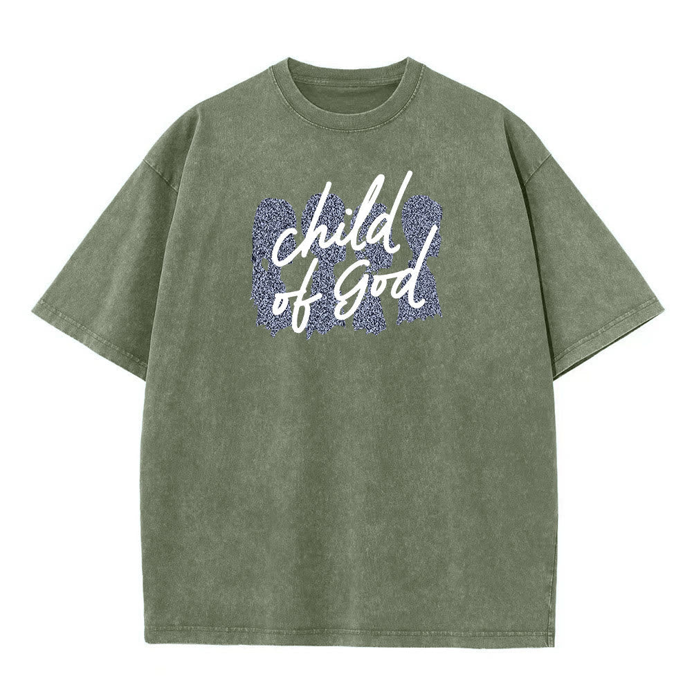 Christianartworkshop Child of God Unisex Washed T-Shirt