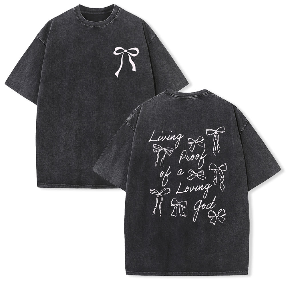 Christianartworkshop Living Proof Of A Loving God Unisex Washed T-shirt