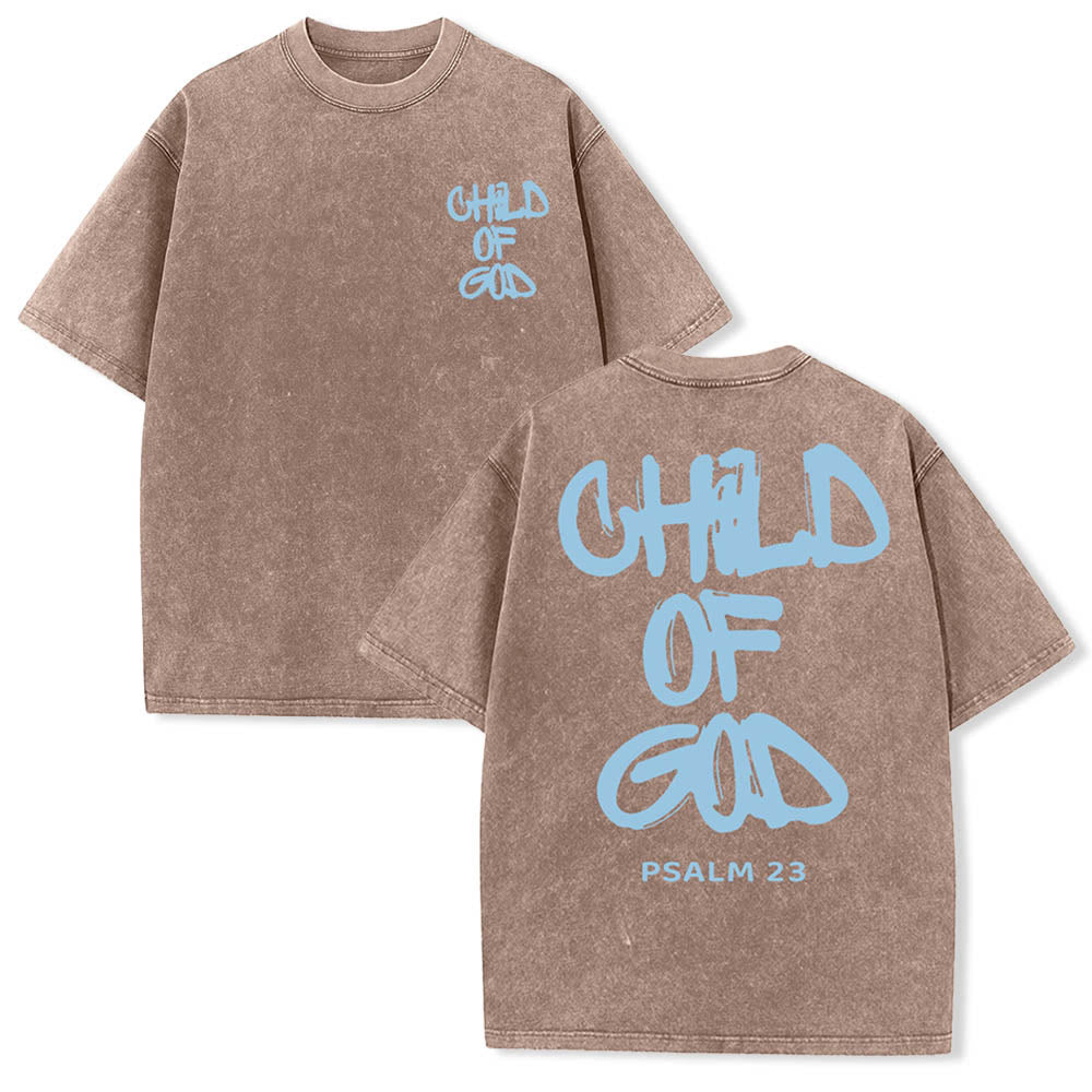 Christianartworkshop "CHILD OF GOD" Adult Washed T-Shirt