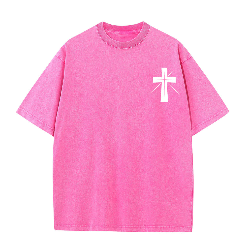 Christianartworkshop Seek First the Kingdom of God Unisex Washed T-Shirt