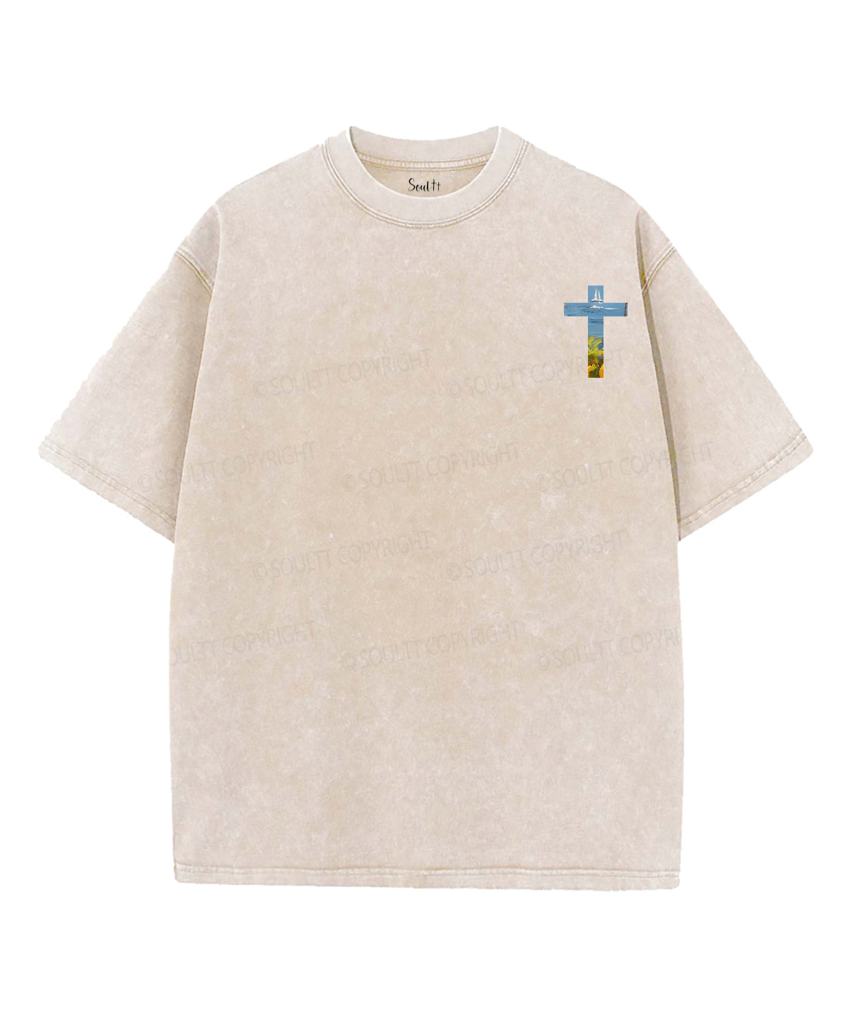 Fruit Of The Spirit Double Sided Unisex Washed Christian T-shirt