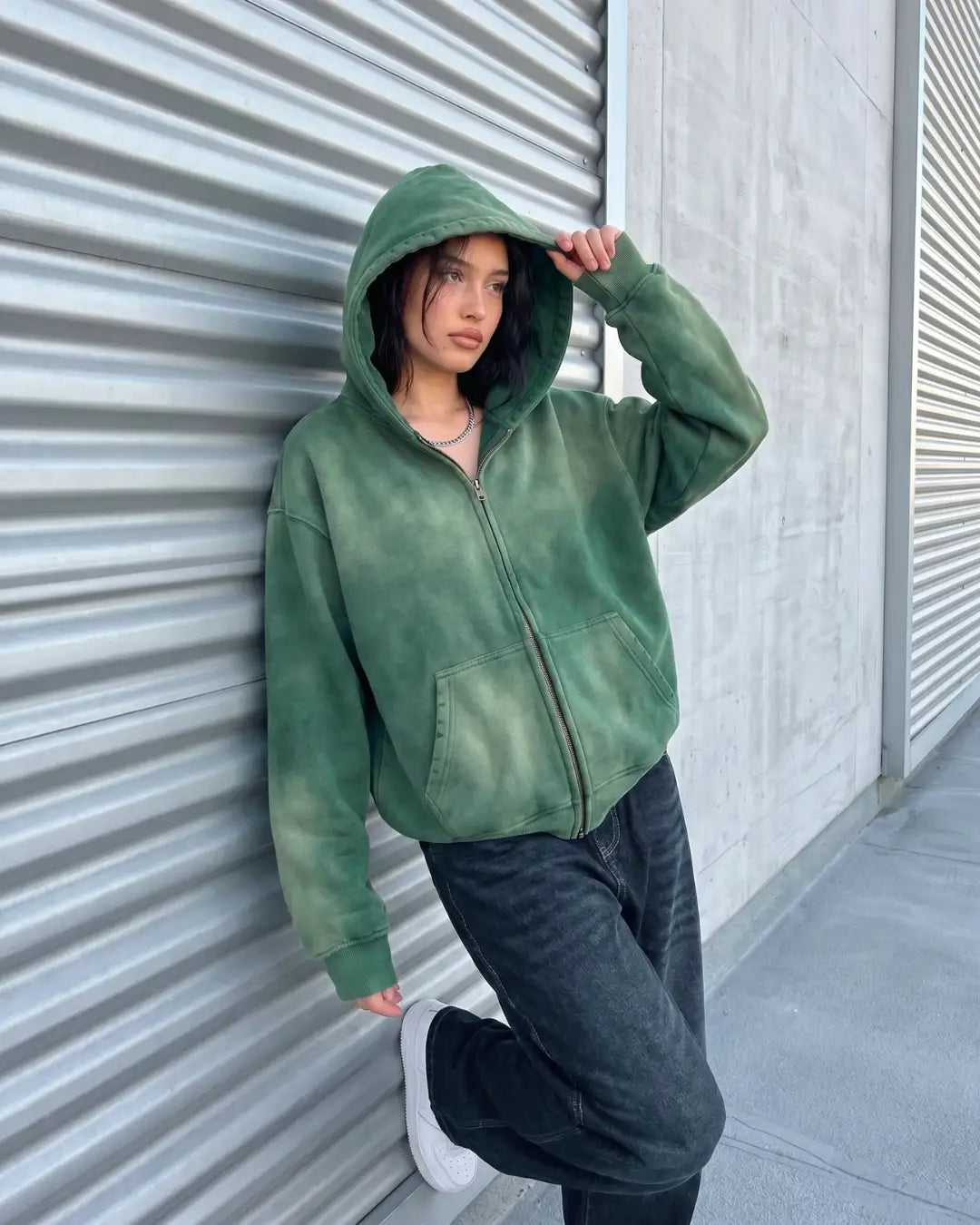 Mondial Washed Zip Hoodie