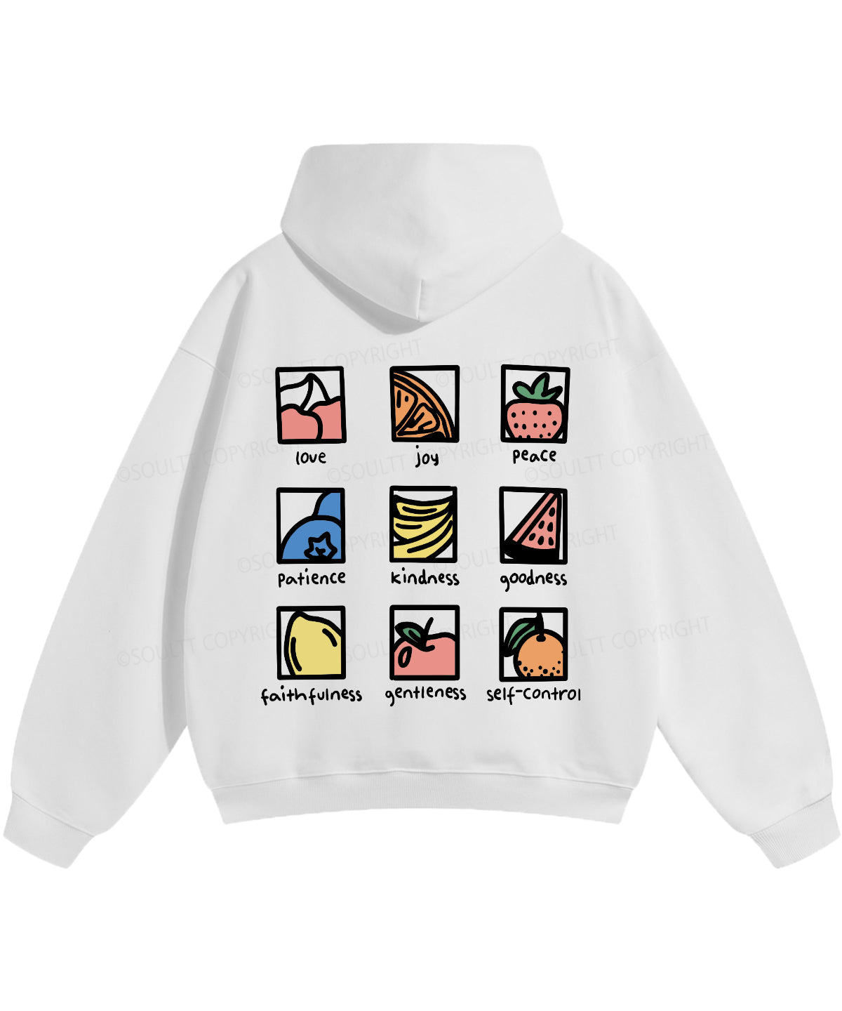 Fruit Of The Spirit Double Sided Christian Hoodie