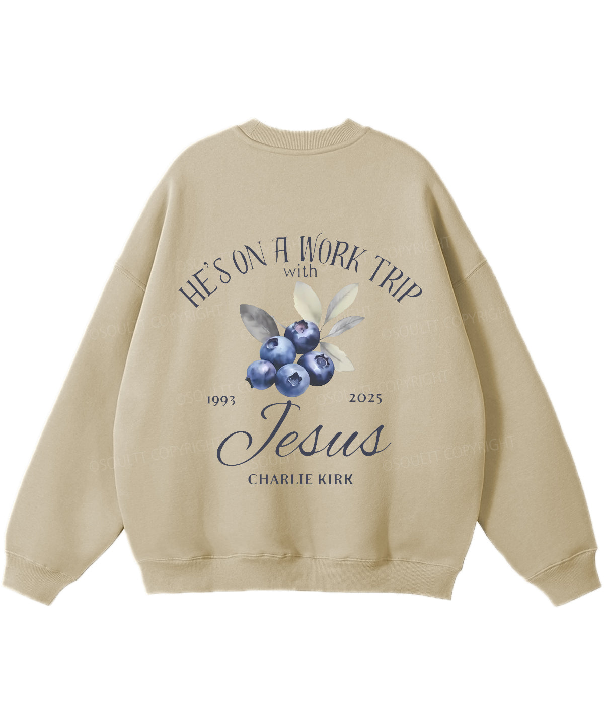 He's On A Work Trip Double Sided Christian Sweatshirt