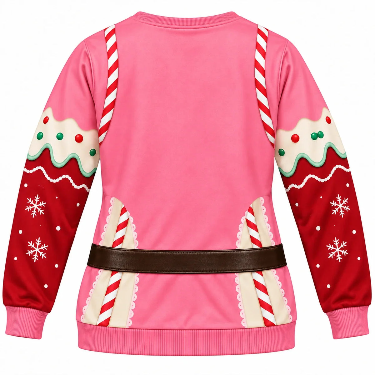 Women's Christmas Candy Girl 3D Printed Sweatshirt – Cute & Playful Holiday Pullover