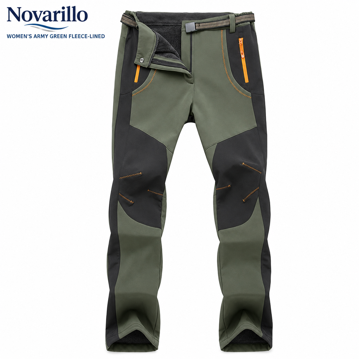 Windproof Waterproof Warm Elastic Waist Hiking Pants