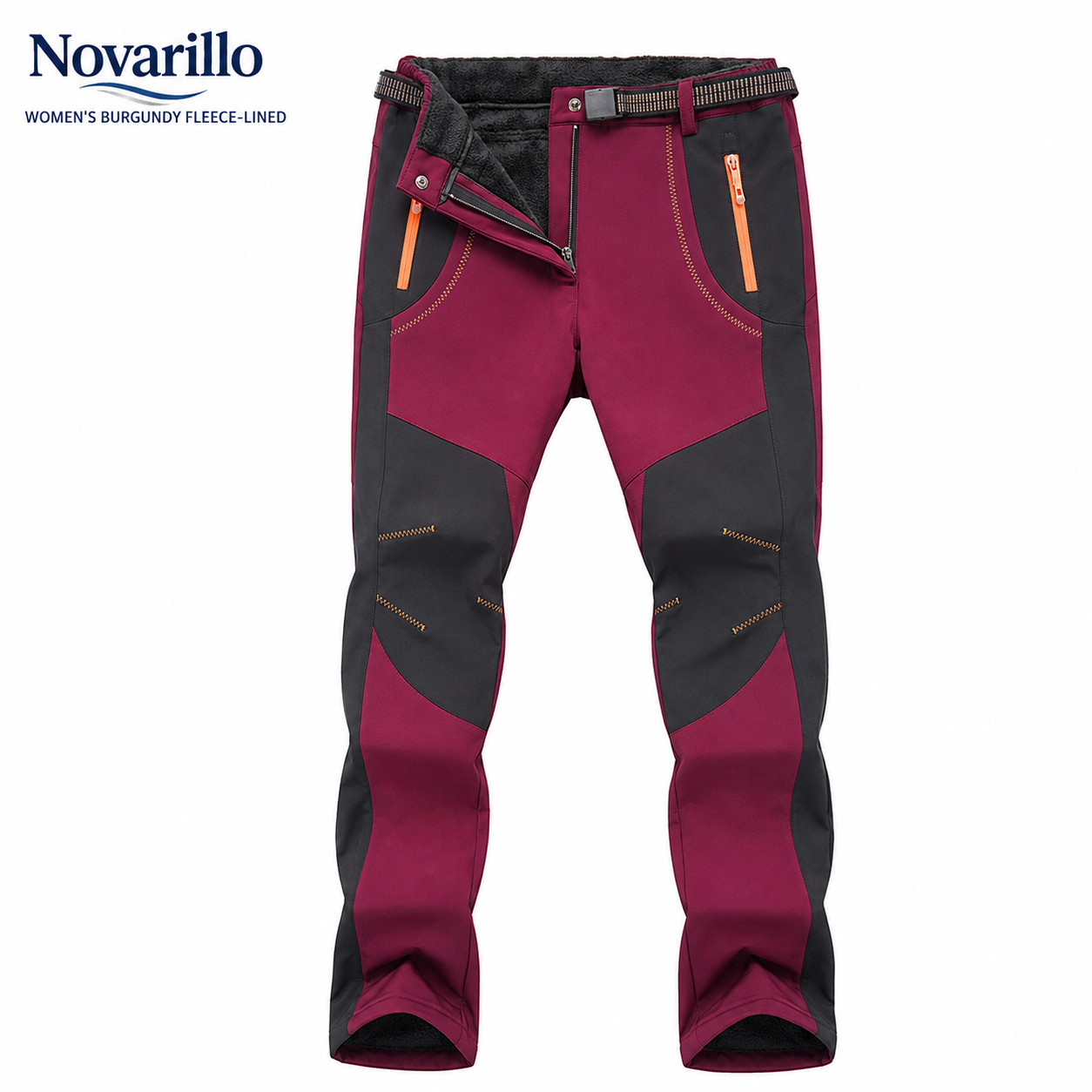 Windproof Waterproof Warm Elastic Waist Hiking Pants