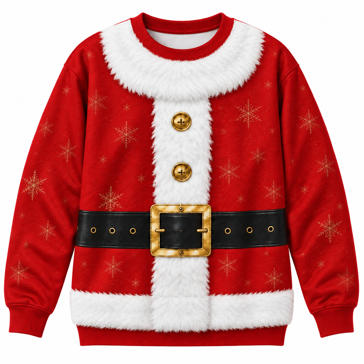 Funny Santa Suit Christmas Sweatshirt – Festive Holiday Party Pullover