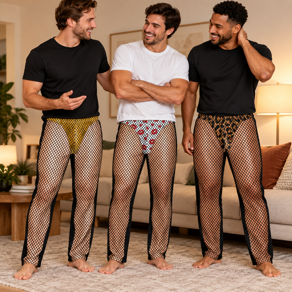 Custom Skin Tone Christmas Pajama Pants - Funny Holiday Gag Gift