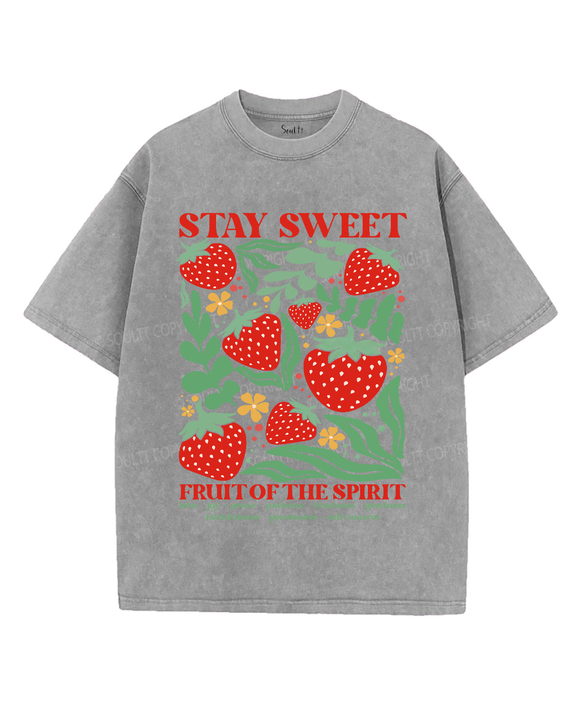 Stay Sweet Unisex Washed Christian T-shirt