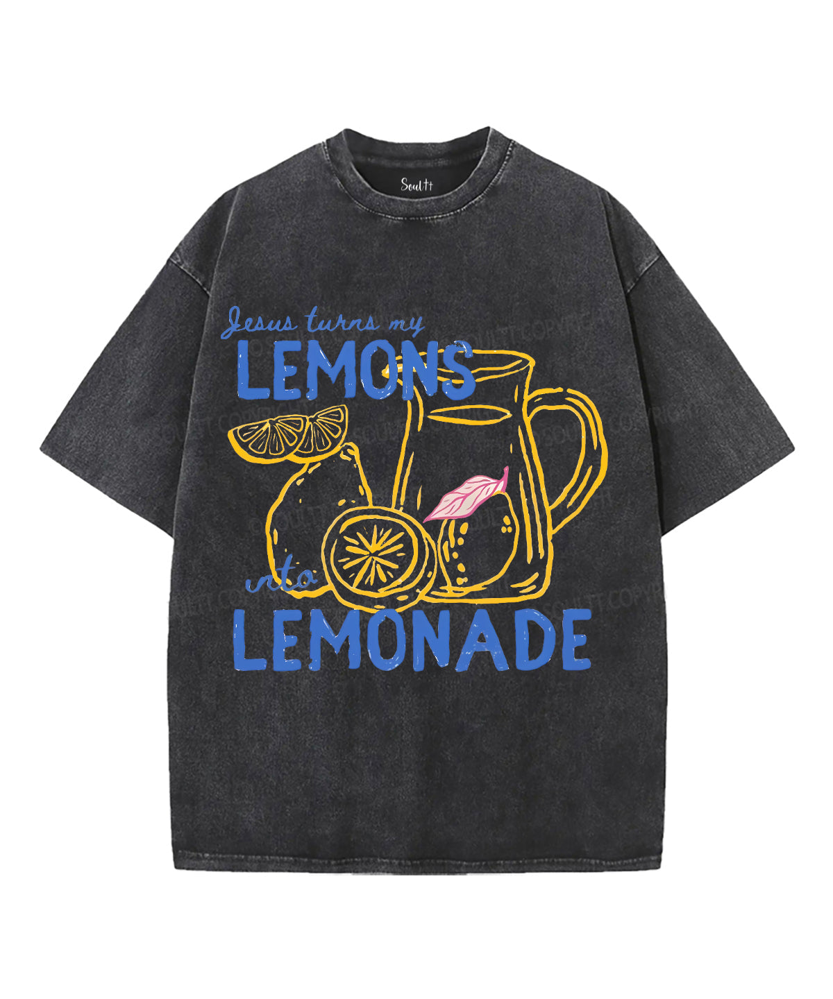 Lemons Lemonade Unisex Washed Christian T-shirt