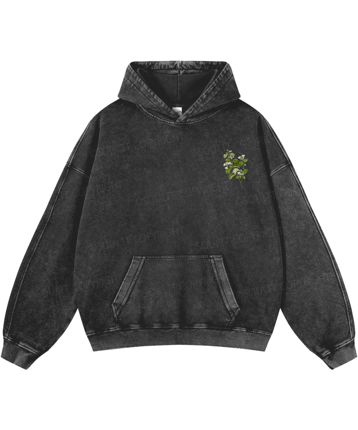 Fruit Of The Spirit Double Sided Washed Christian Hoodie