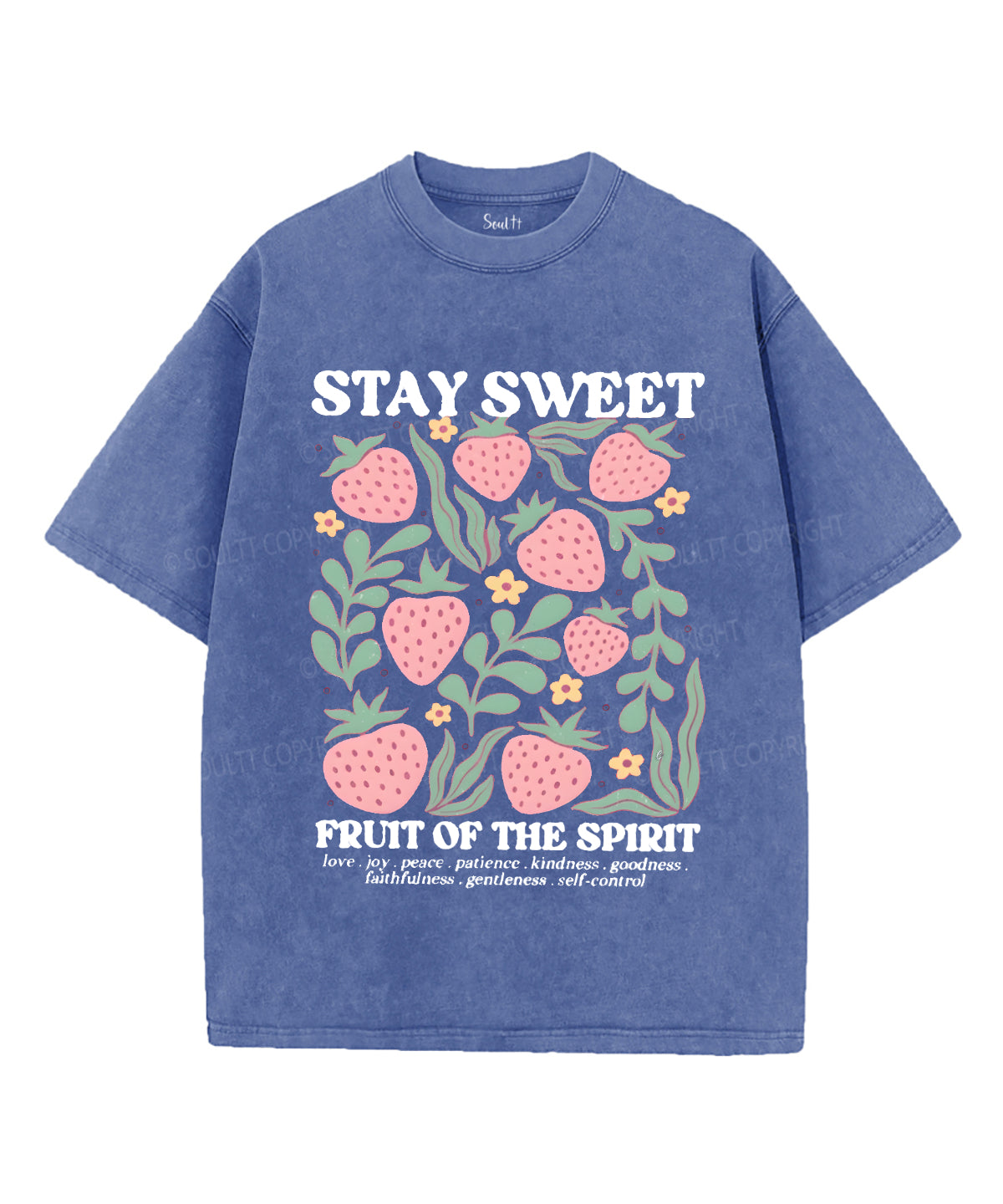 Fruit of the Spirit Unisex Washed Christian T-shirt