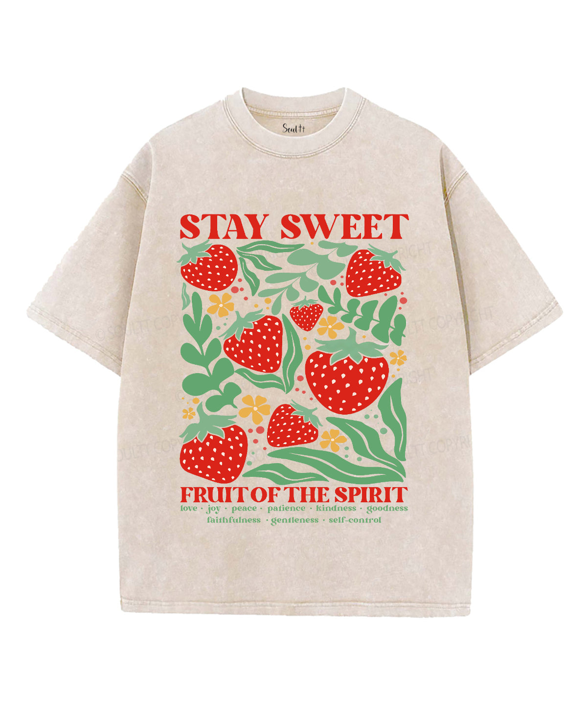 Stay Sweet Unisex Washed Christian T-shirt