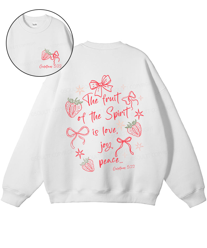 Fruit Of The Spirit Double Sided Christian Sweatshirt